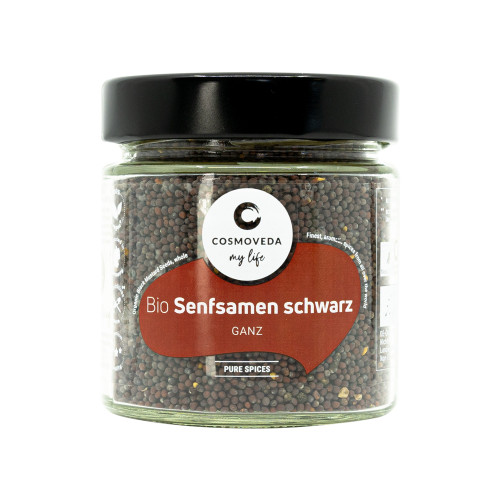 Ziarna gorczycy BIO - czarne, całe, 130 g