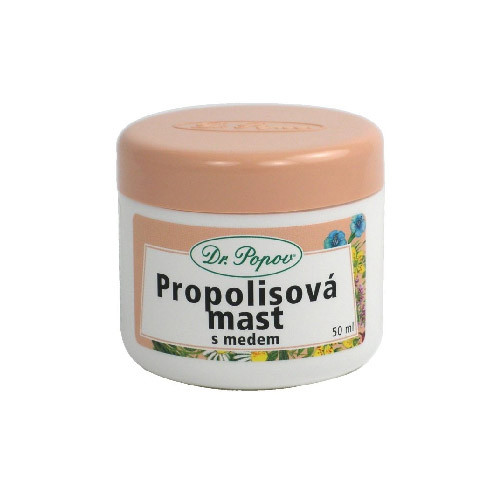 Mazidło propolisowe z miodem.