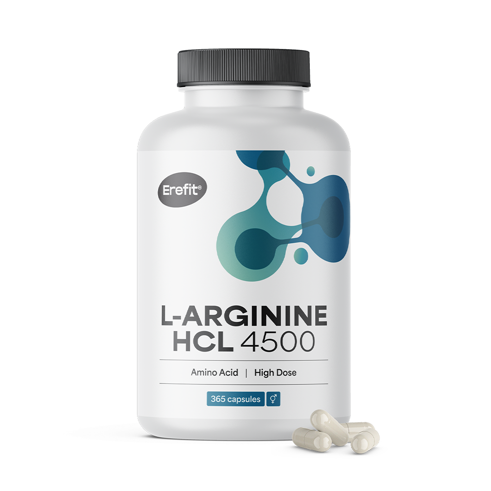 L-arginina HCL 4500 mg w kapsułkach.