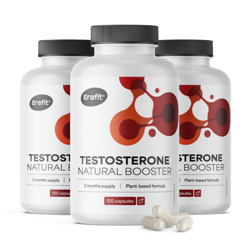 3x Testosterone – Natural Booster, razem 360 kapsułek