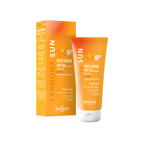 Krem do opalania twarzy SPF 50.
