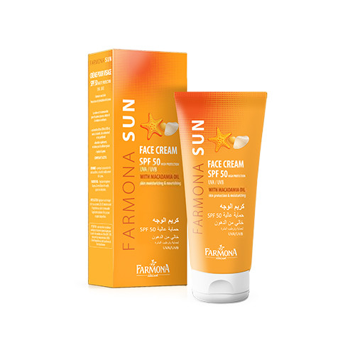 Krem do opalania twarzy SPF 50.