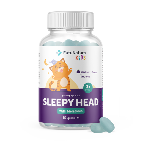 SLEEPY HEAD – Żelki dla dzieci na sen, 30 żelek