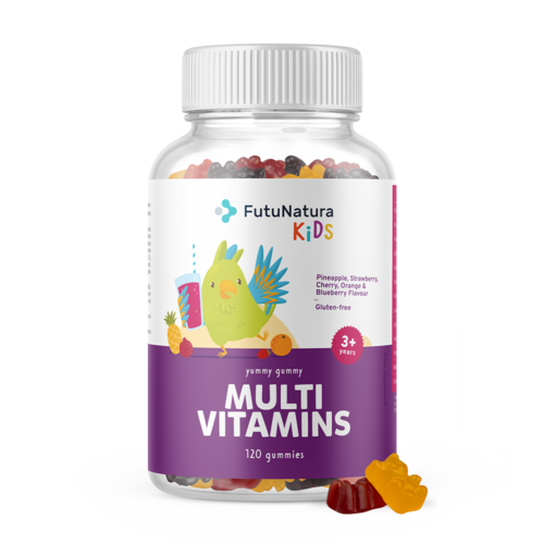 MULTIWITAMINY – Żelki dla dzieci z multiwitaminami, 120 żelek