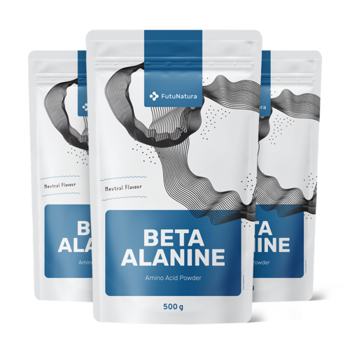 3x Beta-alanina w proszku, razem 1500 g