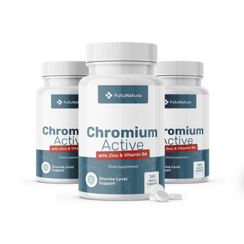 3x Chrom Active, razem 1095 mikrotabletek