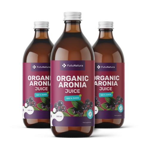 3x BIO Sok z aronii, razem 1500 ml