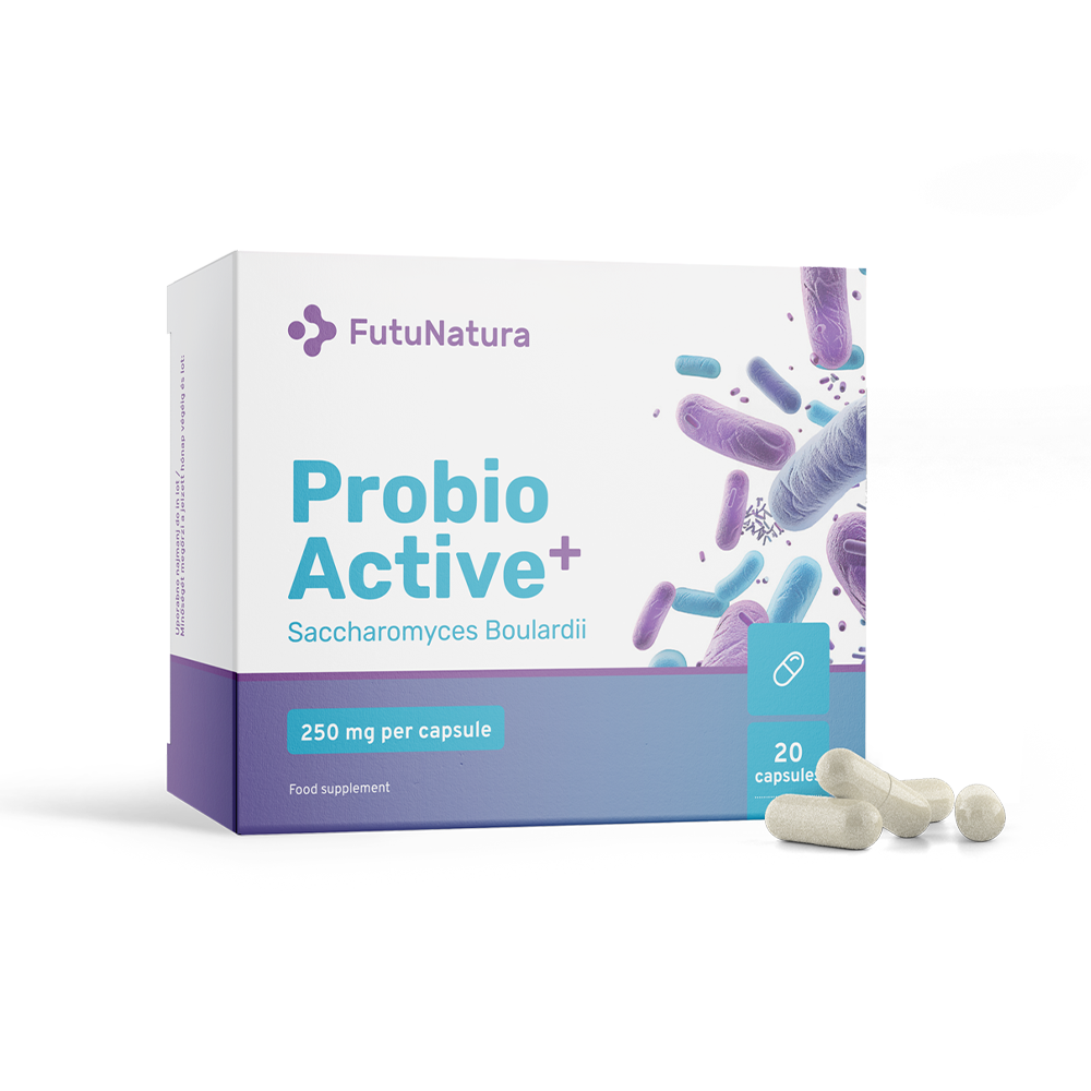 Probio Active PLUS - Saccharomyces boulardii 250 mg in capsules. 

Probio Active PLUS - Saccharomyces boulardii 250 mg w kapsułkach.