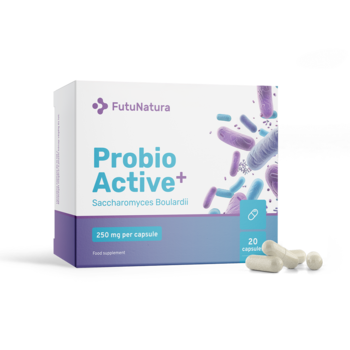 Probio Active PLUS - Saccharomyces boulardii 250 mg in capsules. 

Probio Active PLUS - Saccharomyces boulardii 250 mg w kapsułkach.