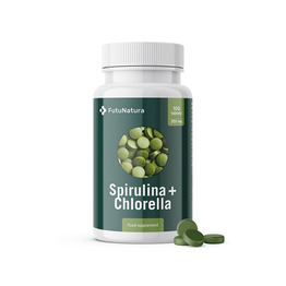 Algi Spirulina + Chlorella, 100 tabletek