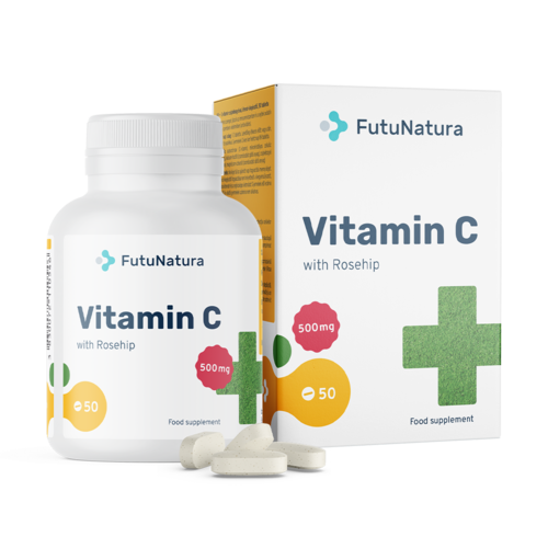 Witamina C z dziką różą, 50 tabletek