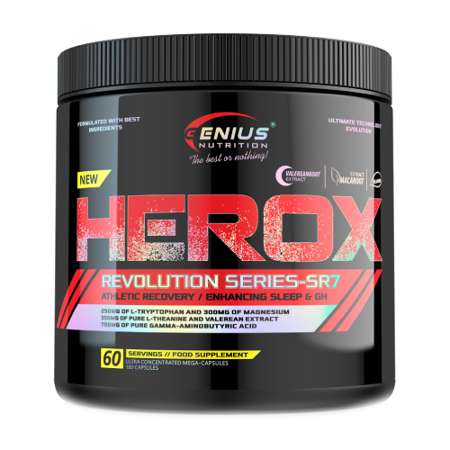 Herox – kompleks z GABA, L-teaniną i L-tryptofanem, 180 kapsułek