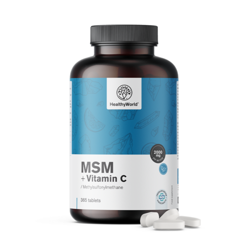 MSM 2000 mg - z witaminą C