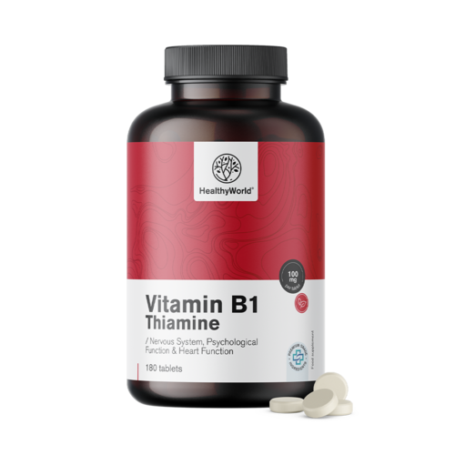 Witamina B1 – tiamina 100 mg, 180 tabletek