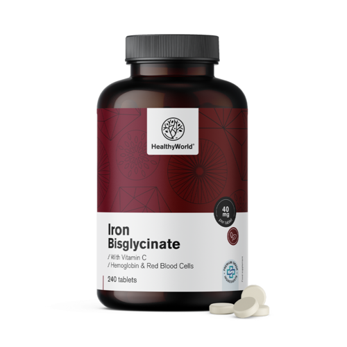 Diglicynian żelaza 40 mg, 240 tabletek