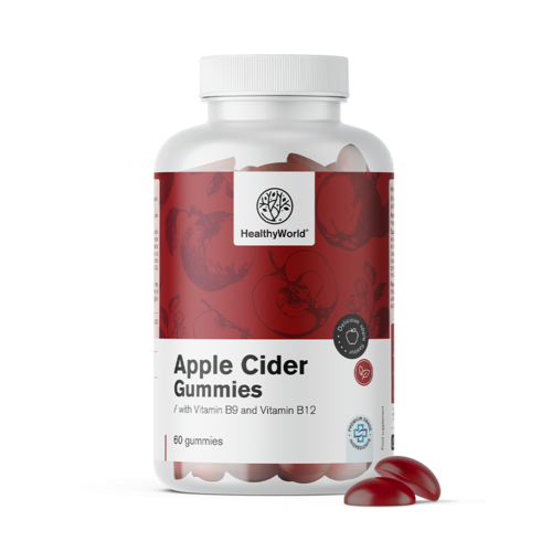 HealthyWorld® Ocet jabłkowy 1000 mg 60 żelek