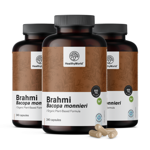 3x Brahmi 600 mg, razem 720 kapsułek
