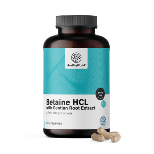 Betaina HCL 1120 mg z wyciągiem z goryczki