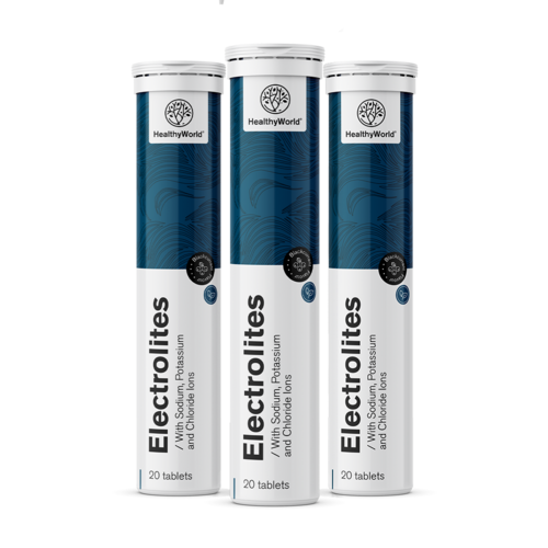 3x Elektrolity - tabletki musujące, razem 60 tabletek musujących