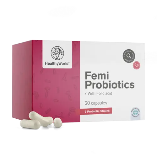 HealthyWorld® Femi Probiotics - dla kobiet 20 kapsułek
