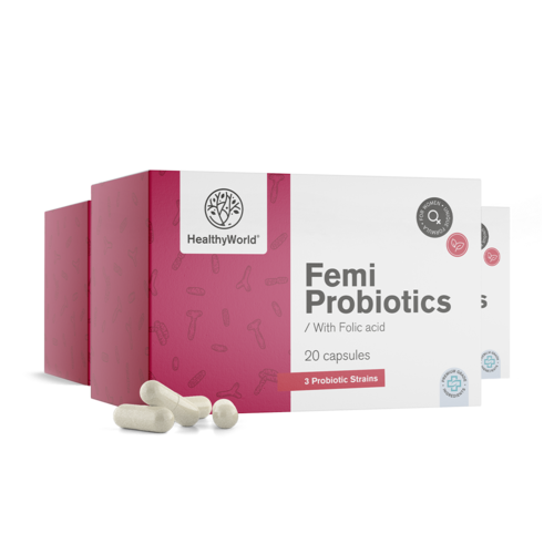 3x Femi Probiotics - dla kobiet, razem 60 kapsułek