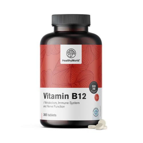 Witamina B12 500 µg, 365 tabletek
