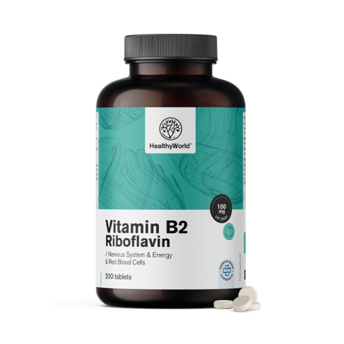 Witamina B2 - ryboflawina 100 mg, 200 tabletek