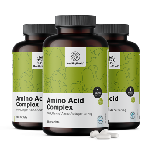 3x Kompleks aminokwasów, razem 540 tabletek