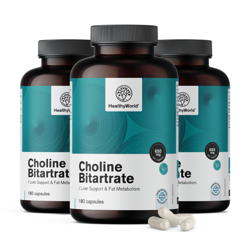 3x Dwuwinian choliny 650 mg, razem 540 kapsułek