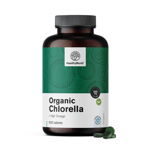 BIO Chlorella 500 mg, 500 tabletek