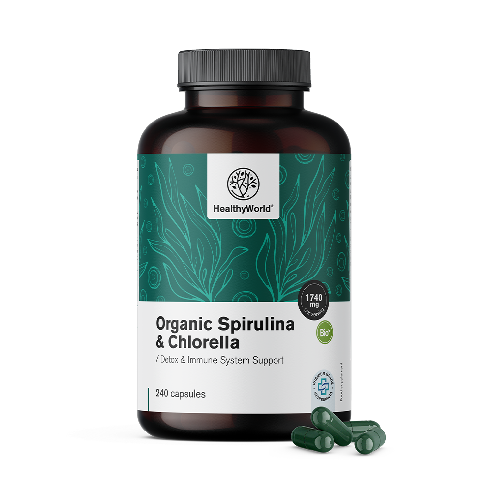 Spirulina i chlorella.