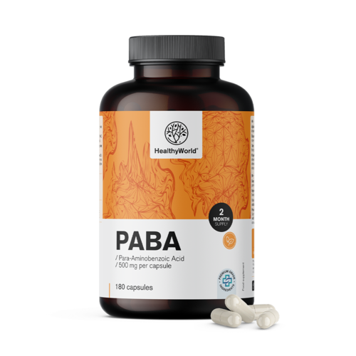 PABA 500 mg, 180 kapsułek