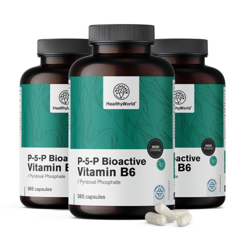 3x P-5-P - Bioaktywna witamina B6, razem 1095 kapsułek