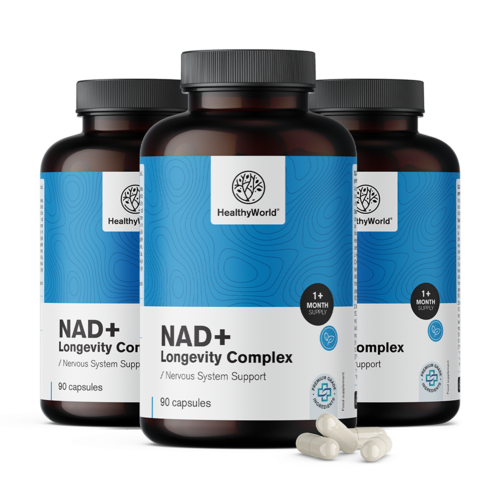 3x NAD+ Longevity Complex, razem 270 kapsułek