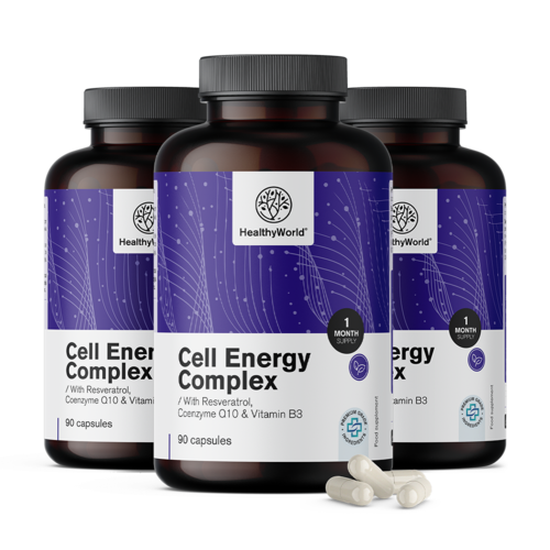 3x Cell Energy – kompleks dla metabolizmu energetycznego, razem 270 kapsułek