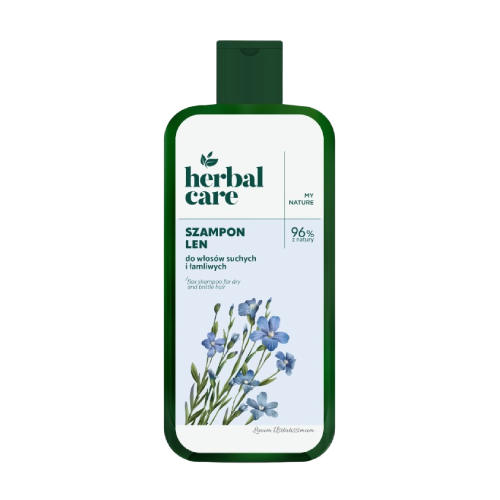 Szampon do Włosów Suchych i Zniszczonych z Lnem, 330 ml
