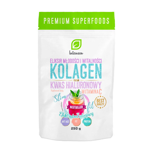 Kolagen + Witamina C + kwas hialuronowy.