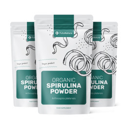 3x BIO Spirulina w proszku, razem 750 g