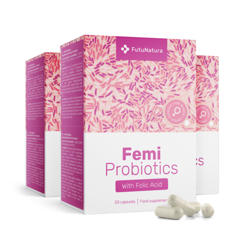 3x Femi Probiotics – dla kobiet, razem 60 kapsułek
