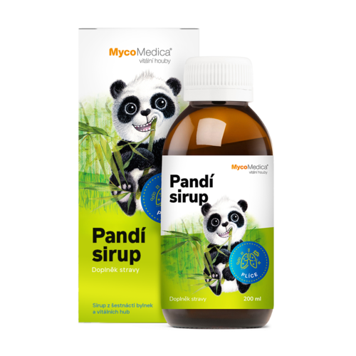 Suplement diety dla dzieci w płynie Panda – Drogi Oddechowe, 200 ml