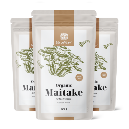 3x BIO Maitake w proszku, razem 300 g