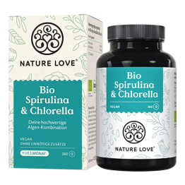 BIO Spirulina + Chlorella, 360 tabletek