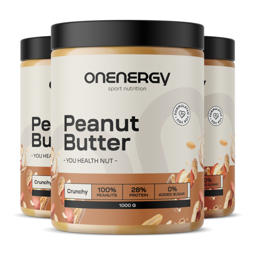 3x Krem z orzeszków ziemnych – z kawałkami, razem 3000 g