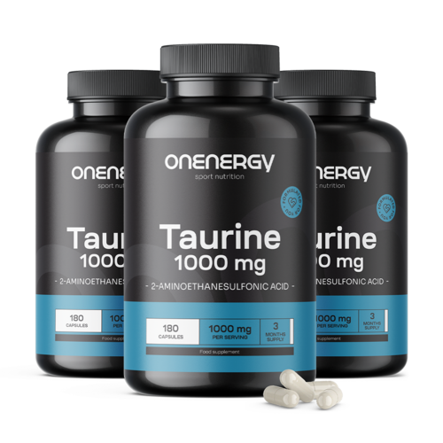3x Tauryna 1000 mg, razem 540 kapsułek