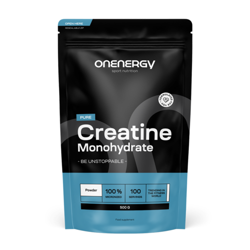 100% monohydrat kreatyny w proszku, 500 g