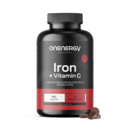 Żelazo + witamina C, 180 tabletek