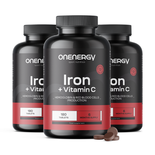 3x Żelazo + witamina C, razem 540 tabletek