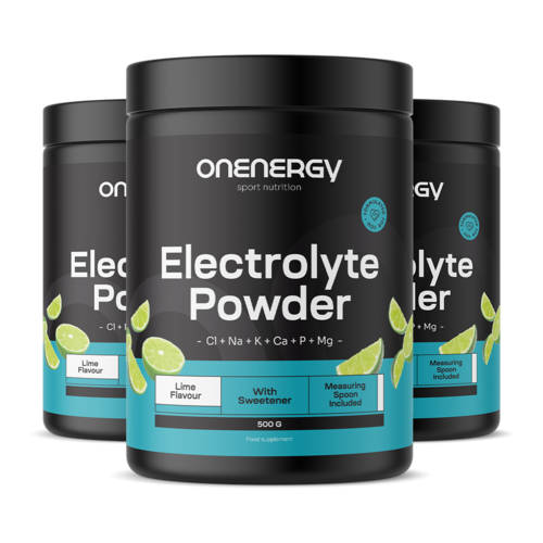 3x Elektrolity w proszku – limonka, razem 1500 g