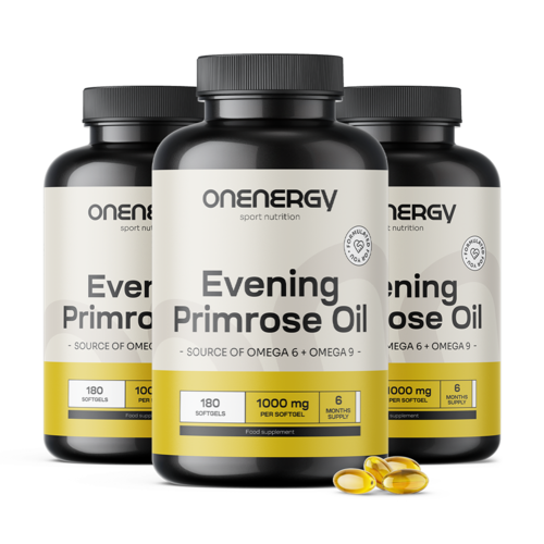 3x Olej z wiesiołka 1000 mg, razem 540 kapsułek miękkich