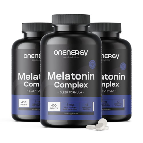 3x Melatonina kompleks 1 mg, razem 1200 tabletek
